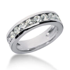 Platinum Women's Diamond Wedding Ring 1.35ct