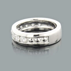Platinum Women's Diamond Wedding Ring 1.35ct 5 Platinum Women's Diamond Wedding Ring 1.35ct -Urban Jewels Shop platinum womens diamond wedding ring 135ct p 30882back