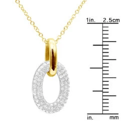 14K White Gold Pave Diamond Oval Pendant Necklace For Women 0.5 Carat 15 14K White Gold Pave Diamond Oval Pendant Necklace For Women 0.5 Carat -Urban Jewels Shop real 14k gold pave diamond oval pendant necklace for women 05 carat 803212 rulerye