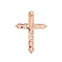 Real Diamond Cross Necklace 14K White Gold 2.5 Carat Cross Pendant -Urban Jewels Shop real diamond cross necklace 14k gold 25 carat cross pendant 000810 backro