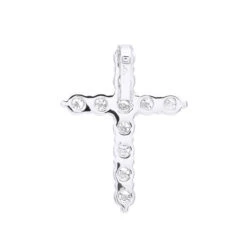 Real Diamond Cross Necklace 14K White Gold 2.5 Carat Cross Pendant -Urban Jewels Shop real diamond cross necklace 14k gold 25 carat cross pendant 000810 backwh