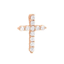 Real Diamond Cross Necklace 14K White Gold 2.5 Carat Cross Pendant -Urban Jewels Shop real diamond cross necklace 14k gold 25 carat cross pendant 000810 ro