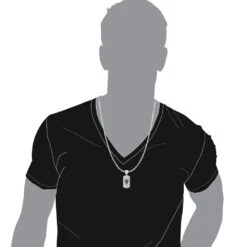 Real Diamond Dog Tag Pendant With Crown 10K White Gold White & Black Diamonds 1ct -Urban Jewels Shop real diamond dog tag pendant with crown 10k gold white black diamonds 1ct 000991 body white