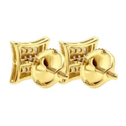 Real Diamond Earrings 10K White Gold Round Diamond Studs .1ct -Urban Jewels Shop real diamond earrings 10k gold round diamond studs 18ct backye