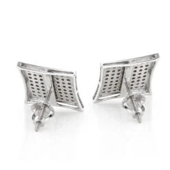 Real Diamond Earrings 10K White Gold Round Diamond Earrings 0.52ct 8 Real Diamond Earrings 10K White Gold Round Diamond Earrings 0.52ct -Urban Jewels Shop real diamond earrings 10k round diamond earrings 052ct p 6889 backwh