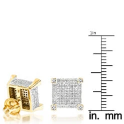 14K Yellow Gold Diamond Stud Earrings 0.85ct -Urban Jewels Shop real diamond earrings 14k diamond stud earrings 115 p 6905 rulerye
