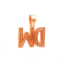 Real Diamond Initial Letters Pendant 14K Yellow Gold 0.6ct 13 Real Diamond Initial Letters Pendant 14K Yellow Gold 0.6ct -Urban Jewels Shop real diamond initial letters pendant solid 14k gold 06ct 018132 backro