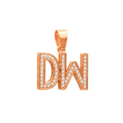 Real Diamond Initial Letters Pendant 14K Yellow Gold 0.6ct 10 Real Diamond Initial Letters Pendant 14K Yellow Gold 0.6ct -Urban Jewels Shop real diamond initial letters pendant solid 14k gold 06ct 018132 ro