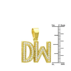 Real Diamond Initial Letters Pendant 14K Yellow Gold 0.6ct 15 Real Diamond Initial Letters Pendant 14K Yellow Gold 0.6ct -Urban Jewels Shop real diamond initial letters pendant solid 14k gold 06ct 018132 rulerye