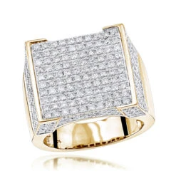 Real Hip Hop Diamond Ring For Men 4.35ct