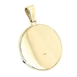 Rolex Style Diamond Pendant 3ct 10K Yellow Gold Crown Medallion 9 Rolex Style Diamond Pendant 3ct 10K Yellow Gold Crown Medallion -Urban Jewels Shop rolex style diamond pendant 3ct yellow white gold crown medallion backye