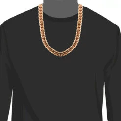 14K Rose Gold Miami Cuban Link Colossal Chain 14.5mm 22-40in -Urban Jewels Shop rose gold miami cuban link colossal chain 14k 145mm 22 40in 3