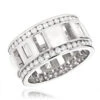 Round And Baguette Diamond Eternity Ring By Luxurman New York 2.65ct