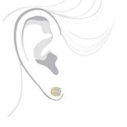 Round Cluster Diamond Earrings Studs 0.75ct 14K Yellow Gold 10 Round Cluster Diamond Earrings Studs 0.75ct 14K Yellow Gold -Urban Jewels Shop round cluster diamond earrings studs 063ct 14k gold bodye