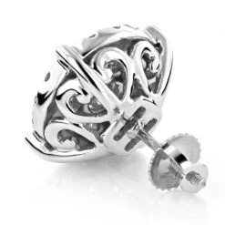 Single Oversized Cluster Men's 18K Rose Gold Round Diamond Stud Earring 2ct -Urban Jewels Shop single oversized cluster mens 18k gold round diamond stud earring 2ct 2 1