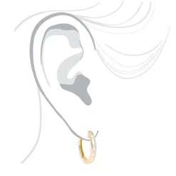 Small 14K Yellow Gold Princess Cut Diamond Hoop Earrings 0.6ct Luxurman Huggies 10 Small 14K Yellow Gold Princess Cut Diamond Hoop Earrings 0.6ct Luxurman Huggies -Urban Jewels Shop small 14k gold princess cut diamond hoop earrings 06ct luxurman huggies bodye