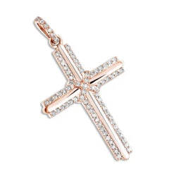 Small Diamond Crosses 14K White Gold Designer Cross Pendant 0.30ct -Urban Jewels Shop small diamond crosses 14k designer cross pendant 030ct p 6553 ro