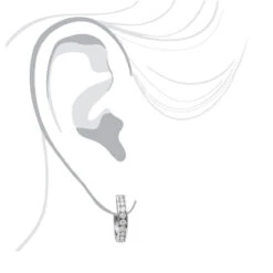 Small Hoops: 14K White Gold Diamond Hoop Earrings 1/2in 0.91ct 8 Small Hoops: 14K White Gold Diamond Hoop Earrings 1/2in 0.91ct -Urban Jewels Shop small hoops 14k diamond hoop earrings 091ct p 40621 bodwh