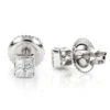 Small Princess Cut Diamond Earrings Studs 0.3ct 14K White Gold