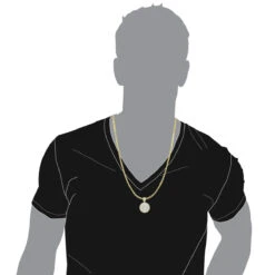 10K Yellow Gold Real Diamond Crown Pendant For Men Iced Out Round Medallion -Urban Jewels Shop solid 10k gold real diamond crown pendant for men iced out round medallion bodye