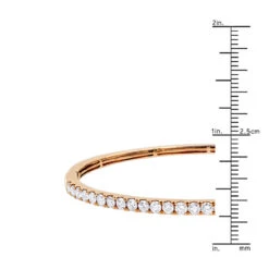 Solid 14K Yellow Gold Diamond Bangle Bracelet For Women 2ct By Luxurman -Urban Jewels Shop solid 14k gold diamond bangle bracelet for women 2ct by luxurman rulerro 1
