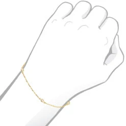Solid 14K Yellow Gold Diamonds By The Yard Bracelet For Women 0.15ct 8 Solid 14K Yellow Gold Diamonds By The Yard Bracelet For Women 0.15ct -Urban Jewels Shop solid 14k gold diamonds by the yard bracelet for women 014ct bodye