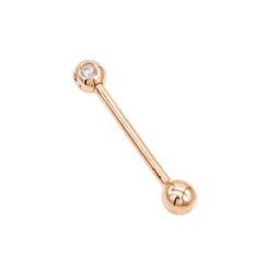 Solid 14K Yellow Gold Straight Diamond Barbell Piercing 0.15ct -Urban Jewels Shop solid 14k gold straight barbell with diamonds 011ct p 5876 ro
