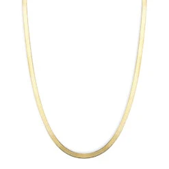 Solid 14K Yellow Gold Herringbone Chain For Men & Women Imperial 5mm 7 Solid 14K Yellow Gold Herringbone Chain For Men & Women Imperial 5mm -Urban Jewels Shop solid 14k yellow gold herringbone chain necklace 5mm wide 16in back