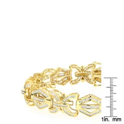Modern Solid 10K Yellow Gold Men's Baguette Diamonds Bracelet 7.95ct 12 Modern Solid 10K Yellow Gold Men's Baguette Diamonds Bracelet 7.95ct -Urban Jewels Shop solid gold mens baguette diamonds bracelet 795ct p 5901 rulerye