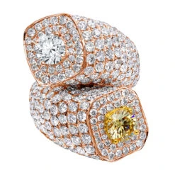 Statement 18K White Gold 13 Carat Unique Diamond Cocktail Ring For Women -Urban Jewels Shop statement 18k gold 13 carat unique diamond cocktail ring for women 870109 ro