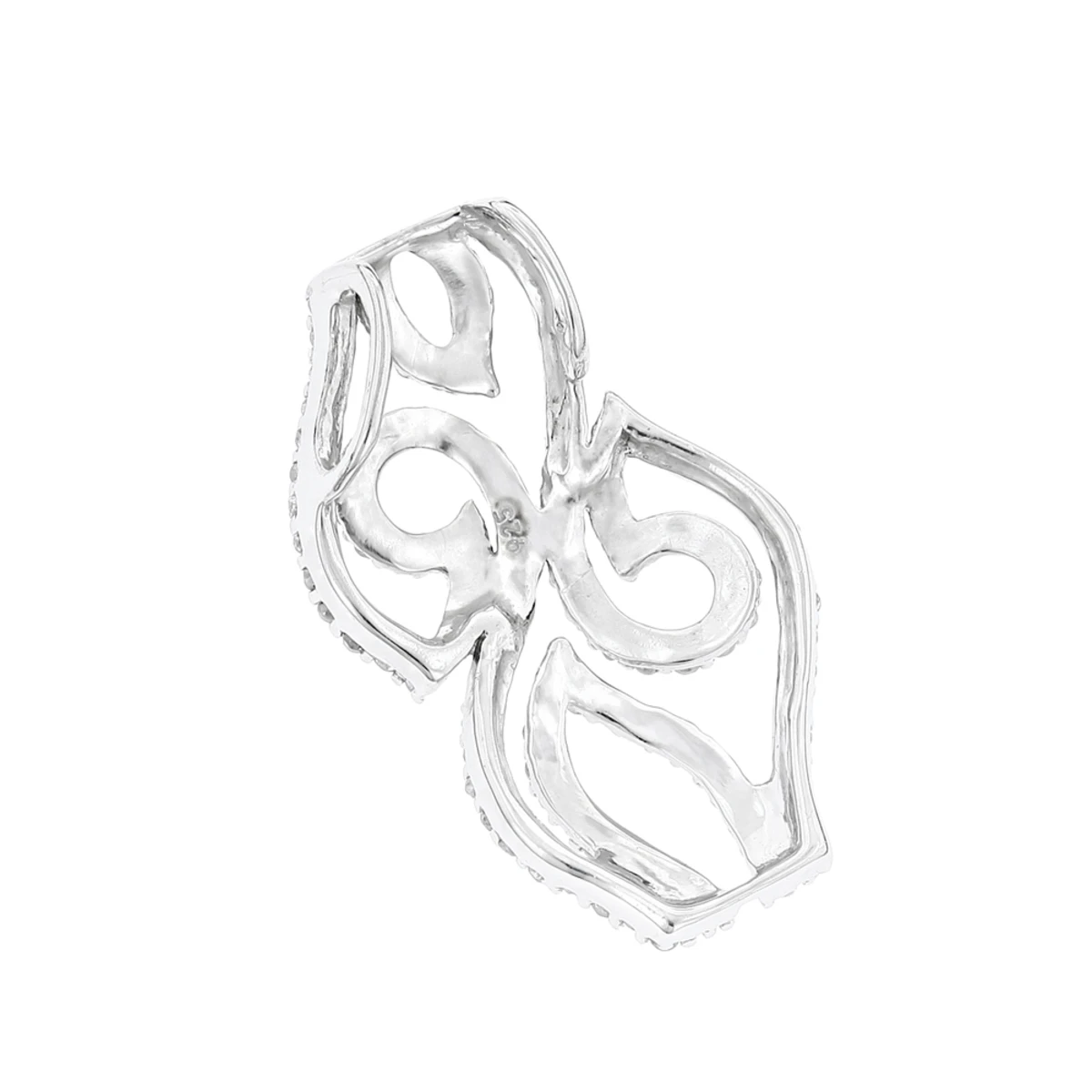 Sterling Silver Diamond Heart Pendant 0.11ct 2 Sterling Silver Diamond Heart Pendant 0.11ct - Image 2