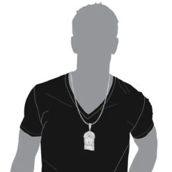 Sterling Silver Diamond Jesus Face Pendant 0.84ct -Urban Jewels Shop sterling silver diamond jesus face pendant 084ct bodwh