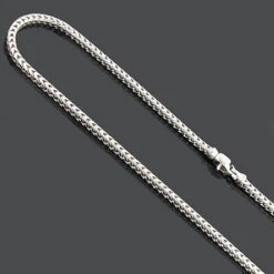 Sterling Silver Franco Chain Necklace 3mm 30 Inches