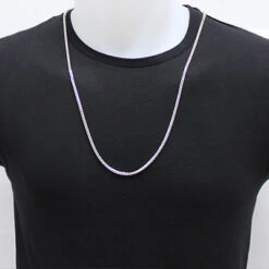 Sterling Silver Franco Chain Necklace 3mm 30 Inches -Urban Jewels Shop sterling silver franco chain necklace 3mm 30 inches p 48074bod