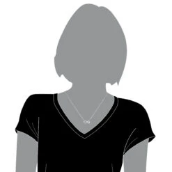 Sterling Silver Infinity Diamond Pendant Luxurman Love Quotes Necklaces -Urban Jewels Shop sterling silver infinity diamond pendant luxurman love quotes necklaces bod