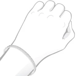 14K White Gold Thin Diamond Bangle Bracelet For Women 2.5 Carat 16 14K White Gold Thin Diamond Bangle Bracelet For Women 2.5 Carat -Urban Jewels Shop thin diamond bangle bracelet for women 14k white rose yellow gold 25 carat 803206 bodwh