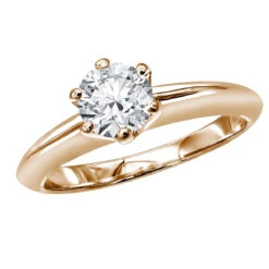 Tiffany Style Round Diamond Solitaire Engagement Ring 18K White Gold 0.75ct -Urban Jewels Shop tiffany style round diamond solitaire engagement ring in 18k gold 0 75ct ro