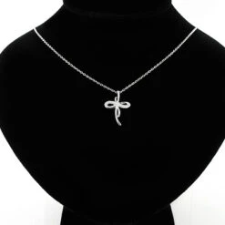 Tiny Diamond Cross Pendant 10K White Gold 0.12ct -Urban Jewels Shop tiny diamond cross pendant in 10k gold 012ct 3