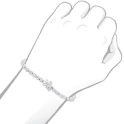Unique 6 Carat VS Diamond Tennis Bracelet For Women 18K White Gold Flower Clasp 14 Unique 6 Carat VS Diamond Tennis Bracelet For Women 18K White Gold Flower Clasp -Urban Jewels Shop unique 6 carat vs diamond tennis bracelet for women 18k gold flower clasp 407100 bodwh