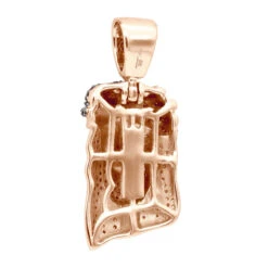 Unique Mini Jesus Pendant 10K White Gold 1/2 Ct Blue Red Yellow Diamonds 13 Unique Mini Jesus Pendant 10K White Gold 1/2 Ct Blue Red Yellow Diamonds -Urban Jewels Shop unique custom mini jesus pendant 10k gold 12 carat blue red yellow diamonds 100641 back rose