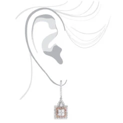 Unique Designer White And Pink Diamond Earrings For Women 14K Gold 1.75ct 11 Unique Designer White And Pink Diamond Earrings For Women 14K Gold 1.75ct -Urban Jewels Shop unique designer white and pink diamond earrings for women 14k gold 175ct bodwh