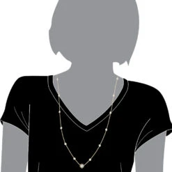 Unique Diamonds By The Yard Necklace 14K Yellow Gold 1.8 Carats Adjustable Length -Urban Jewels Shop unique diamonds by the yard necklace in 14k gold 18 carats adjustable length 000997 body yellow