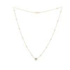 Unique Diamonds By The Yard Necklace 14K Yellow Gold 1.8 Carats Adjustable Length