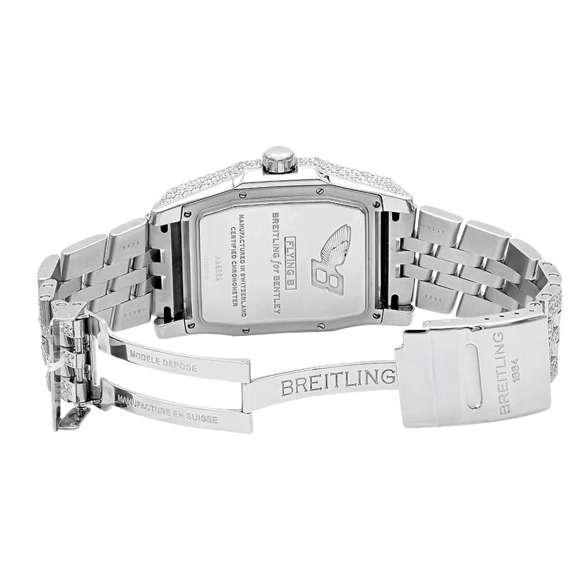 Unique Iced-Out Diamond Breitling For Bentley Flying B Watch For Men 20ct 2 Unique Iced-Out Diamond Breitling For Bentley Flying B Watch For Men 20ct - Image 2
