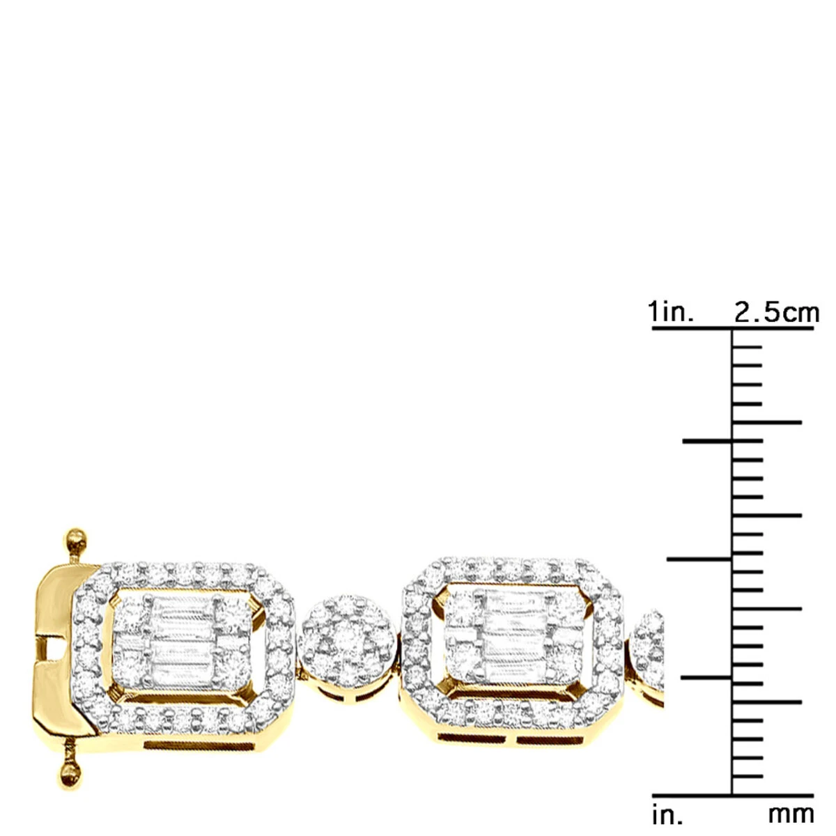 Unique Diamond Necklace For Women 10K Yellow Gold 17 Carats 5 Unique Diamond Necklace For Women 10K Yellow Gold 17 Carats - Image 5