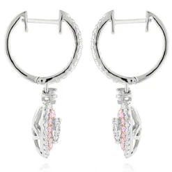 Unique Luxurman Drop Earrings White & Pink Diamond Heart Earrings 14K White Gold 9 Unique Luxurman Drop Earrings White & Pink Diamond Heart Earrings 14K White Gold -Urban Jewels Shop unique luxurman drop earrings white pink diamond heart earrings 14k gold backwh