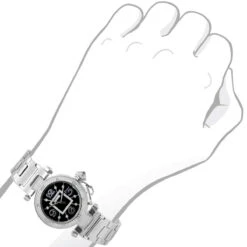 Unique White JoJino Real Diamond Watch For Women 0.12ct Black Dial -Urban Jewels Shop unique white jojino real diamond watch for women 012ct black dial 968769 bod