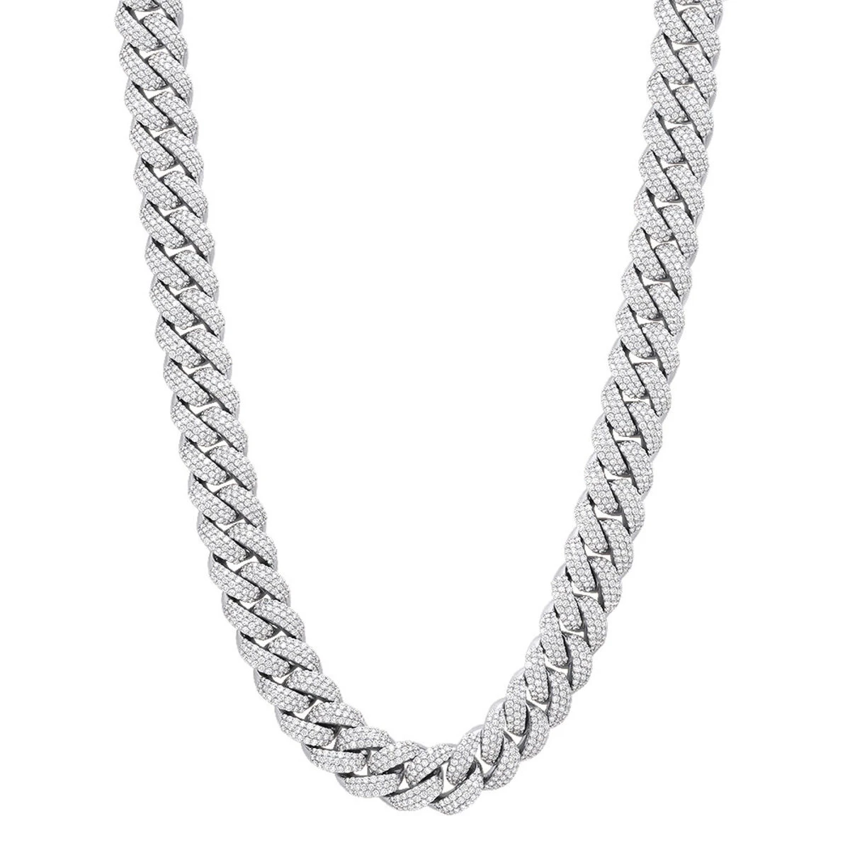 Heavy 14K Yellow Gold VS Diamond Cuban Link Chain Necklace For Men 43ct 16mm Wide 2 Heavy 14K Yellow Gold VS Diamond Cuban Link Chain Necklace For Men 43ct 16mm Wide - Image 2