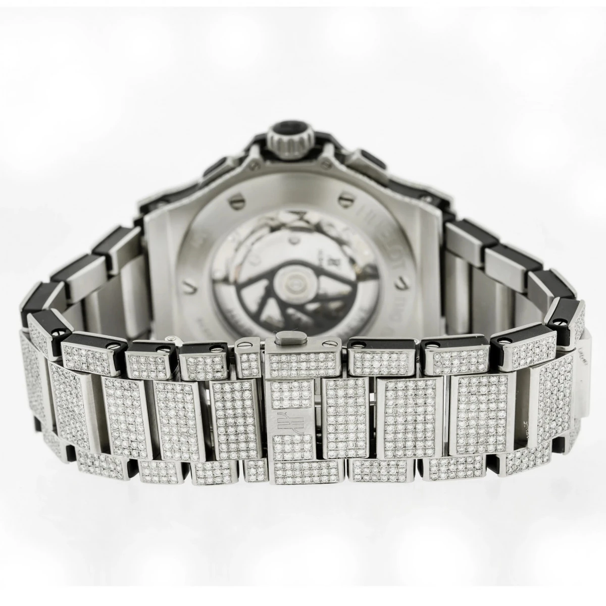 Iced Out 44mm 301.sx Hublot Big Bang Full Diamond Watch For Men Sale 16ct 2 Iced Out 44mm 301.sx Hublot Big Bang Full Diamond Watch For Men Sale 16ct - Image 2