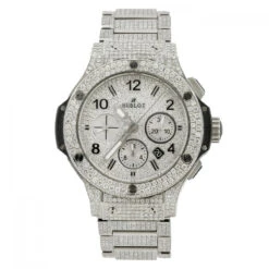 Iced Out 44mm 301.sx Hublot Big Bang Full Diamond Watch For Men Sale 16ct